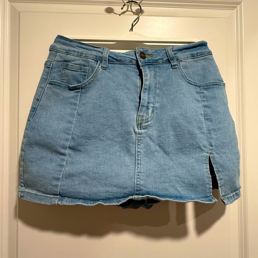 Denim Mini Skirt